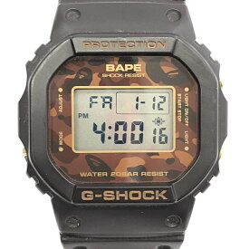 【中古】G-SHOCK×A BATHING APE DW-5600VT 2000本限定 ジーショック×アベイシングエイプ ブラウン[24]