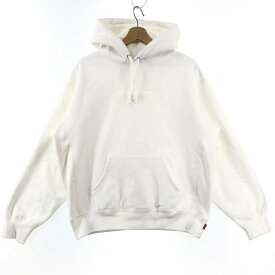 【中古】Supreme 23FW Box Logo Hooded Sweatshirt パーカー S ホワイト シュプリーム[10]