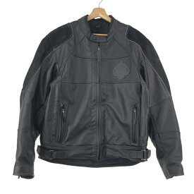 【中古】Harley Davidson スカルレザージャケット 牛革 L 97088-12VM ブラック ハーレーダビッドソン[10]