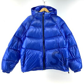 【中古】Supreme 20FW Hooded Down Jacket L シュプリーム ダウンジャケット ブルー[19]