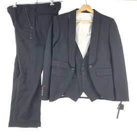 【中古】DOUBLE STANDARD CLOTHING　3ピーススーツ 44 ブラック ダブルスタンダードクロージング[10]