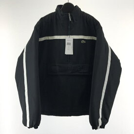 【中古】Supreme × LACOSTE 19AW Puffy Half Zip Jacket サイズS ブラック シュプリーム × ラコステ[17]