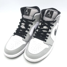 【中古】Nike Air Jordan 1 Mid "Light Smoke Grey/Black-White" 27.5cm 554724-092[10]