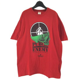 【中古】Supreme × UNDERCOVER × PUBLIC ENEMY 18SS Terrordome Tシャツ サイズL レッド パブリック・エナミー[17]