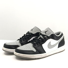 【中古】NIKE AIR JORDAN 1 LOW 27.5cm "Black/LIGHT SMOKE GREY" ナイキ エアジョーダン1 ロー "ブラック/ライトスモークグレー"[17]