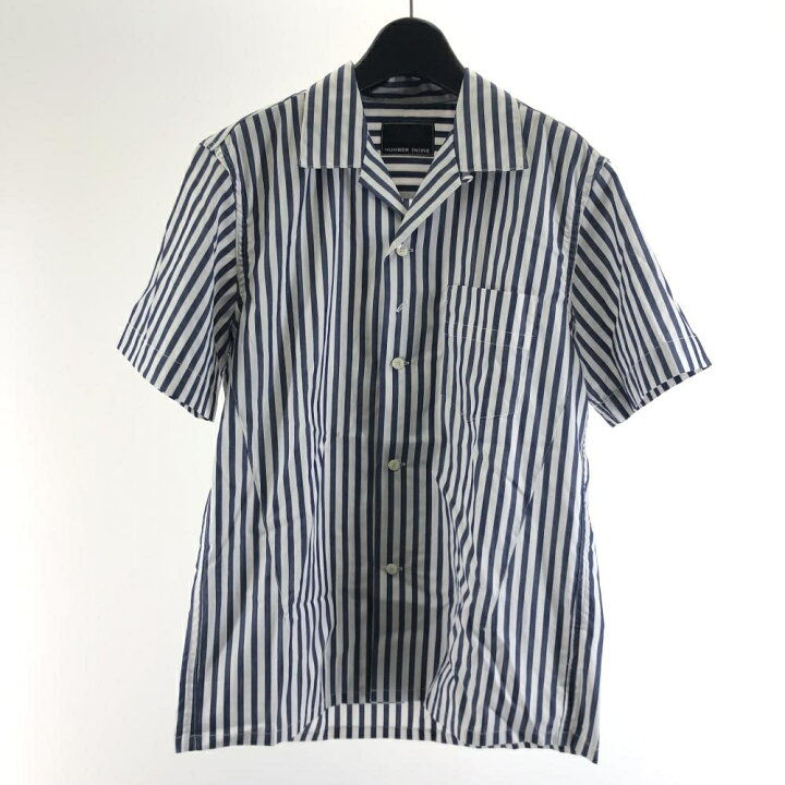 楽天市場】【中古】NUMBER(N)INE 半袖シャツ ストライプ 青 サイズ2  