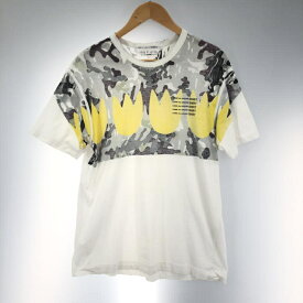 【中古】COMME des GARCONS　SHIRT　Tee サイズM　反転チューリップ迷彩ロゴ[91]