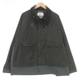 【中古】Barbour × YOKE × JOURNAL STANDARD SPEY×TRANSPORT JACKET 3 カーキ バブアー ヨーク ジャーナルスタンダード[10]