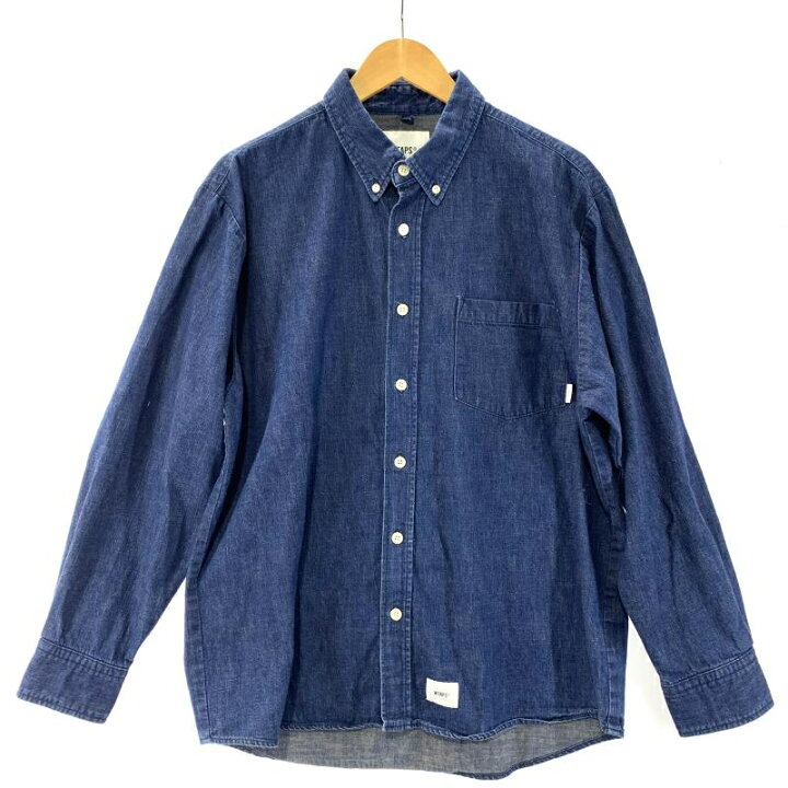楽天市場】【中古】WTAPS 23AW BD LS SHIRT サイズ3 181TQDT-SHM01 