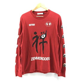 【中古】UNDER COVER 19SS ZENMONDO L/S TEE 赤 サイズ3 アンダーカバー[24]