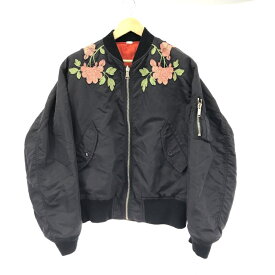 【中古】GUCCI 17AW フラワーエンブロイダリー　ボンバージャケット475037 XR570 サイズ50[91]