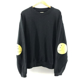 【中古】KAPITAL ECO Profile Rainbowy Patch Crewneck ブラック サイズ4 PEK-1426　キャピタル[24]