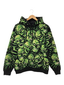 【中古】Supreme 18SS Skull Pile Hooded Sweatshirt サイズM グリーン シュプリーム スカル[17]