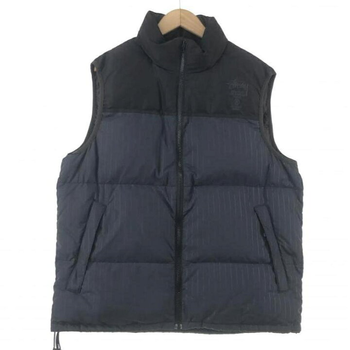 楽天市場】【中古】STUSSY ダウンベスト L RNNO94974 ブラック 