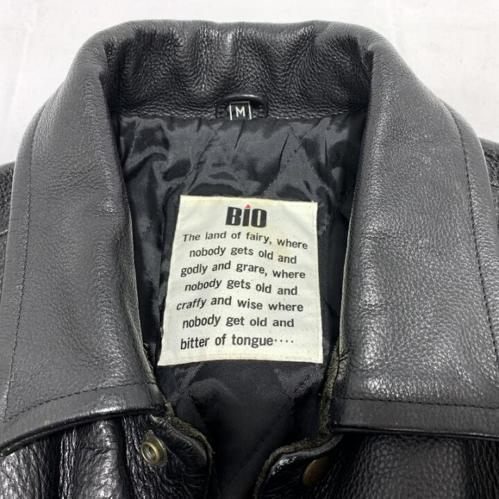 楽天市場】【中古】80s 六本木BIO レザースタジャン サイズM ROPPONGI 