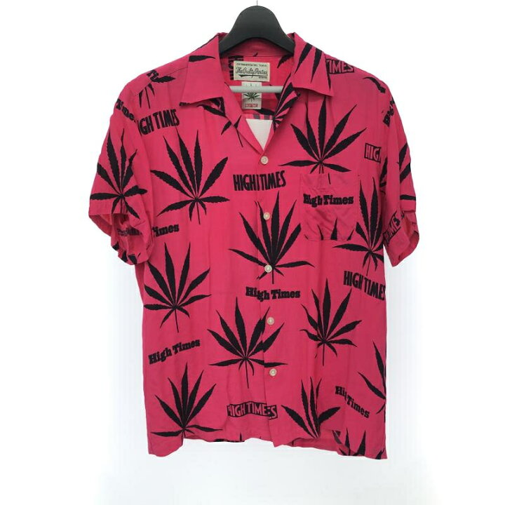 楽天市場】【中古】WACKO MARIA× HIGHTIMES アロハシャツ L ピンク  