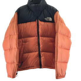 【中古】THE NORTH FACE ダウンジャケット サイズS オレンジ 状態考慮 ノースフェイス[17]