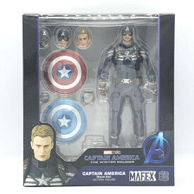 【中古】開封）MAFEX キャプテン・アメリカ(Stealth Suit) アクションフィギュア[10]