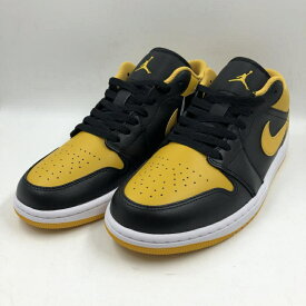 【中古】タグ付き NIKE AIR JORDAN1 LOW YELLOW OCHRE サイズ：27.5cm 553558-072 ナイキ ジョーダン イエローオークル[24]