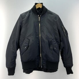 【中古】uniform experiment 12AW REVERSIBLE FLIGHT BLOUSON MA-1 サイズ1 ブラック UE-12301[19]