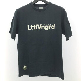 【中古】STUSSY Wtaps Lttlvngrd Tシャツ　M　ブラック　カーキ　ステューシー[66]