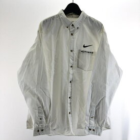 【中古】Supreme × NIKE 21SS コットンツイルシャツ サイズL ホワイト DC1083-133 シュプリーム × ナイキ[17]