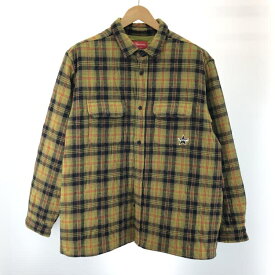 【中古】Supreme Quilted Plaid Flannel Shirt[91]