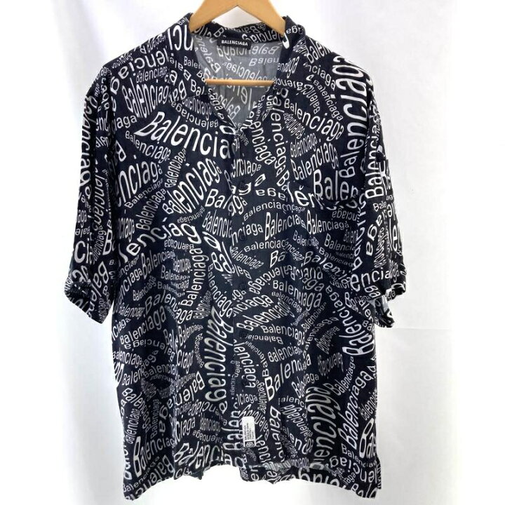 楽天市場】【中古】BALENCIAGA Logo Patterned Shirt サイズ37 