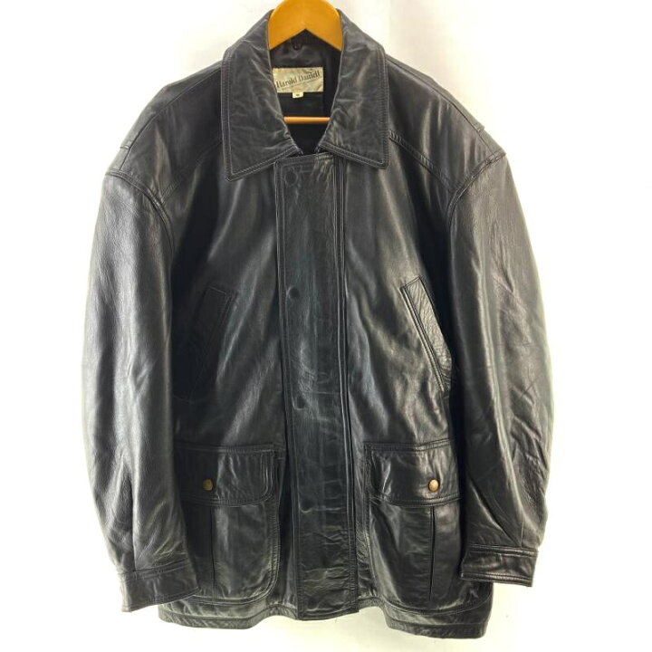 楽天市場】【中古】Harold Daniell ラムレザーコート サイズM ブラック 