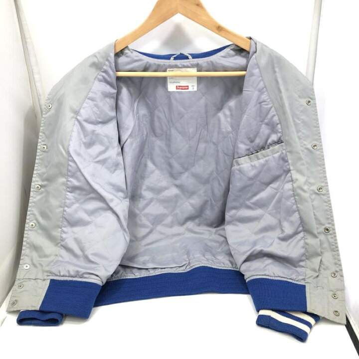 楽天市場】【中古】Supreme Crusaders Nylon Varsity Jacket グレー 