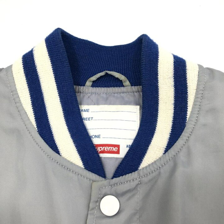 楽天市場】【中古】Supreme Crusaders Nylon Varsity Jacket グレー 