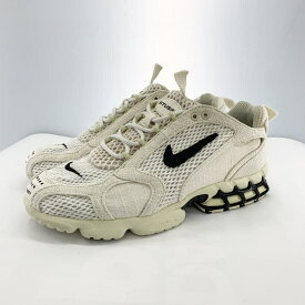 【中古】Stussy×NIKE Air Zoom Spiridon CG2 "Fossil/Black" 27.5cm CQ5486-200[91]