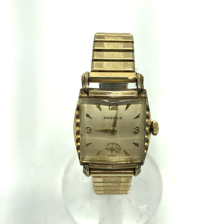 楽天市場】【中古】ｵｰﾙﾄﾞ BENRUS 手巻きアンティークスクエア時計 