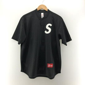 【中古】Supreme 24fw“S Logo Baseball Henley”ブラック サイズS シュプリーム[24]