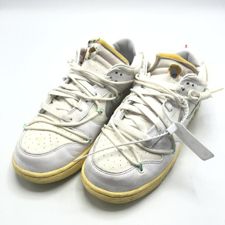 楽天市場】【中古】OFF-WHITE × NIKE DUNK LOW 1 OF 50 WHITE 1 