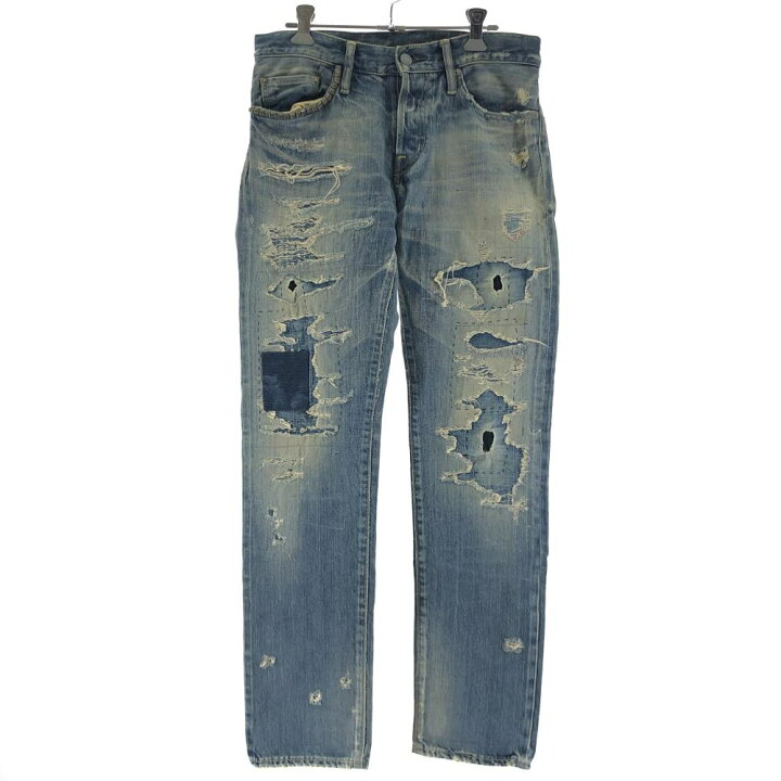 楽天市場】【中古】HYSTERIC GLAMOUR ダメージ加工スタッズデニム 