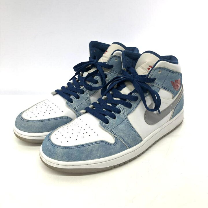 楽天市場】【中古】NIKE AIR JORDAN 1 MID SE White/Hyper Royal/Red 