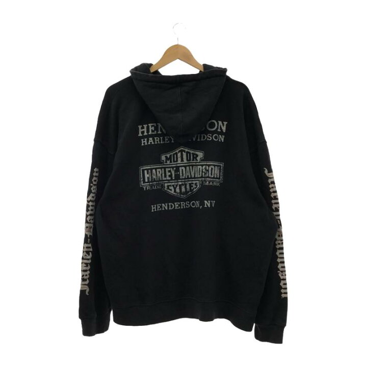 楽天市場】【中古】ｵｰﾙﾄﾞ Harley-Davidson パーカー 黒 スカル 2XL 
