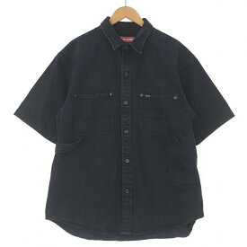 【中古】Supreme 24SS Loose Fit Denim Painter Shirts M ブラック シュプリーム[10]