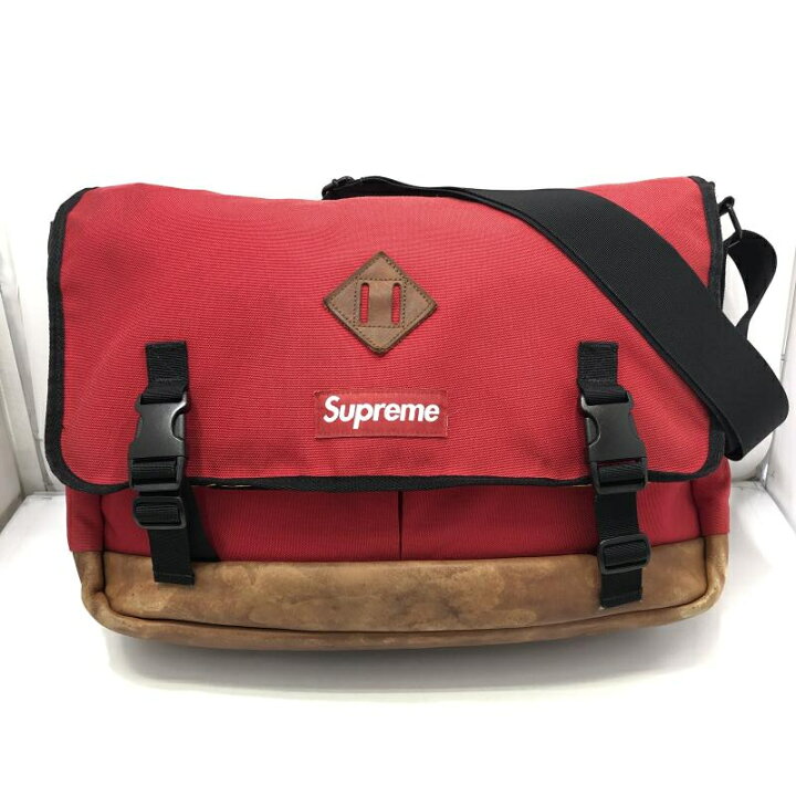 楽天市場】【中古】SUPREME 08AW Messenger Bag レッド △状態考慮  