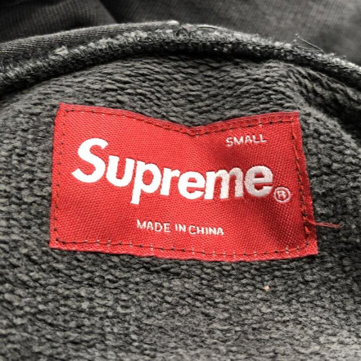 楽天市場】【中古】Supreme ロゴフードパーカー S グレー シュプリーム 