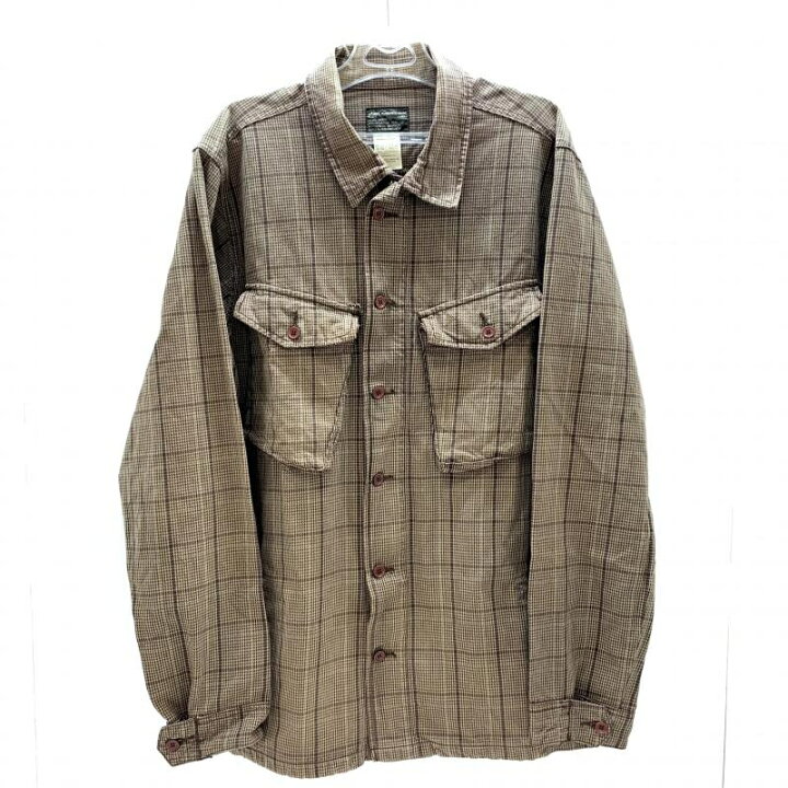 楽天市場】【中古】STUSSY ジップジャケット ベージュチェック L  