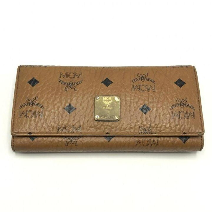 楽天市場】【中古】MCM ヴィセトス 三つ折り長財布 MYL4SVI64 ブラウン 