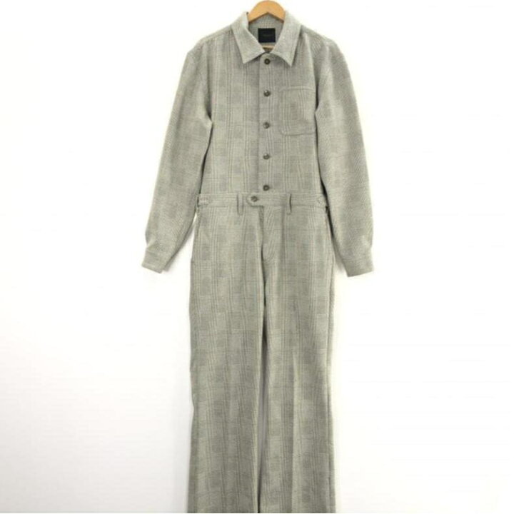 楽天市場】【中古】Taiga Igari チェックジャンプスーツ M ベージュ 