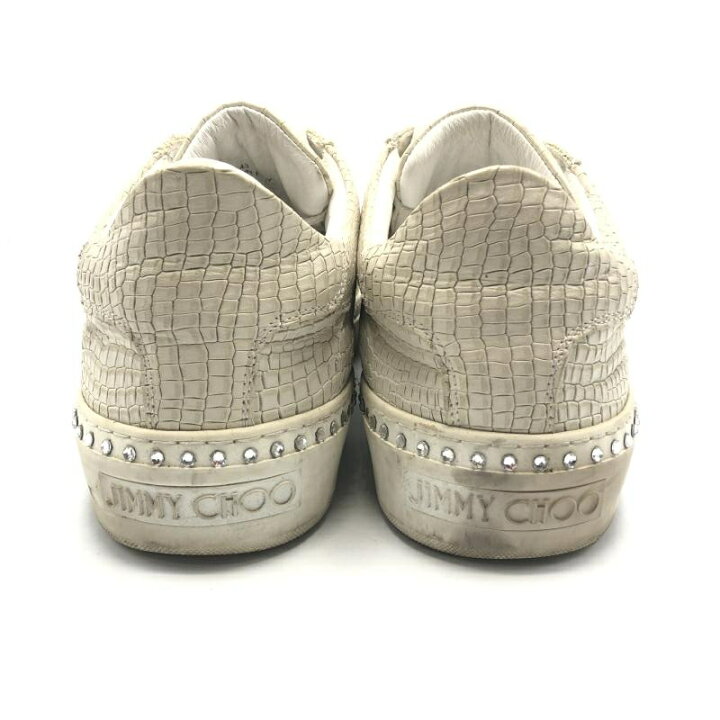 楽天市場】【中古】JIMMY CHOO クロコパターンスタッズスニーカー 43 