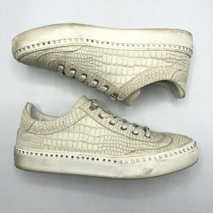 楽天市場】【中古】JIMMY CHOO クロコパターンスタッズスニーカー 43 