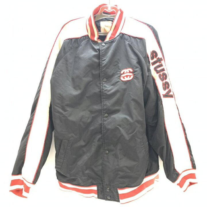 楽天市場】【中古】STUSSY 00s ナイロンスタジャン XL ステューシー[92 