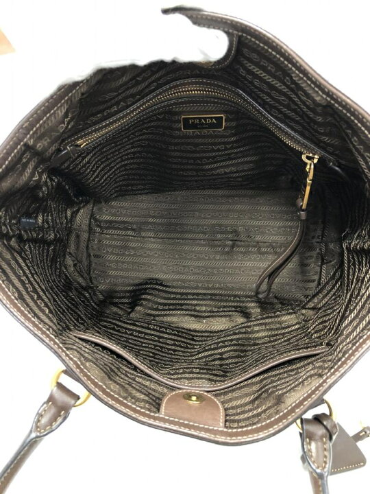 楽天市場】【中古】PRADA LOGOJACQUARD トートバッグ 1BG159 プラダ 