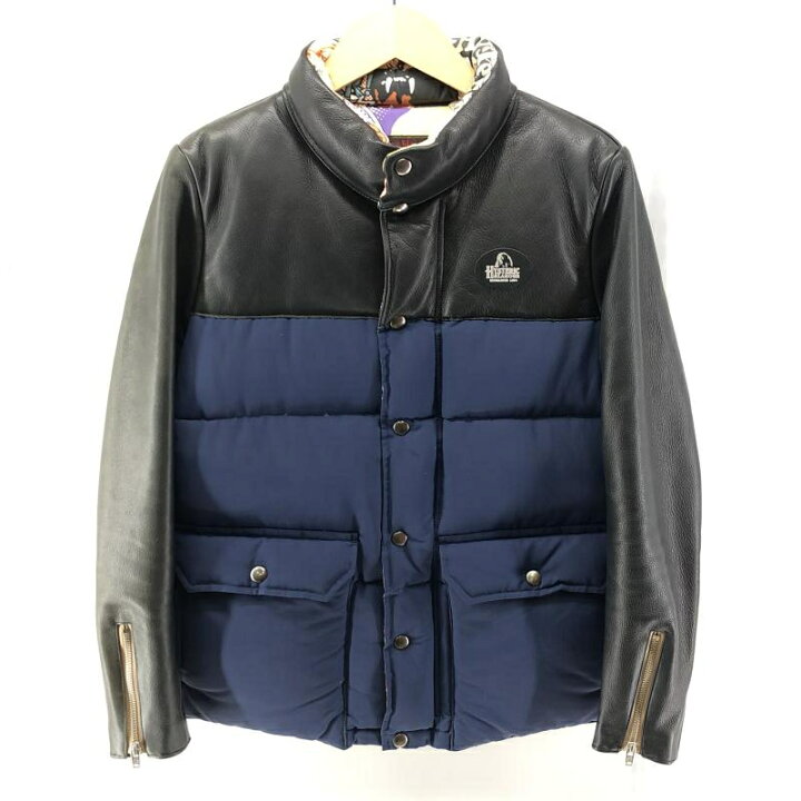 楽天市場】【中古】HYSTERIC GLAMOUR レザー切替 ダウンジャケット 