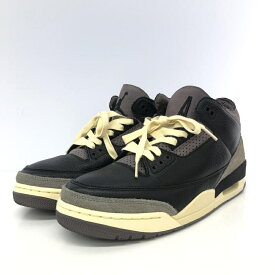 【中古】A Ma Maniere NIKE WMNS AIR JORDAN 3 RETRO OG SP Black and Flat Pewter/WYWS 28.5cm FZ4811-001 ナイキ アママニ[66]